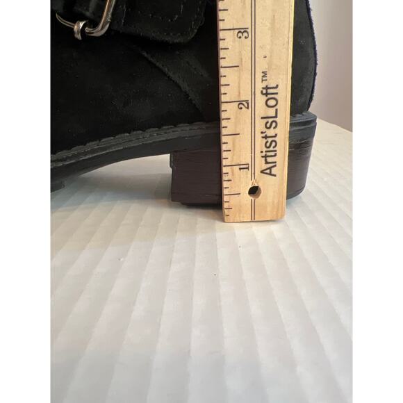 Aquatalia by Marvin K. Black Suede Weatherproof Tall Boots w/box Size 7.5 - Picture 14 of 15